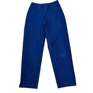 EILEEN Fisher Sz XS Elastic Waist Side ZIP Jeans